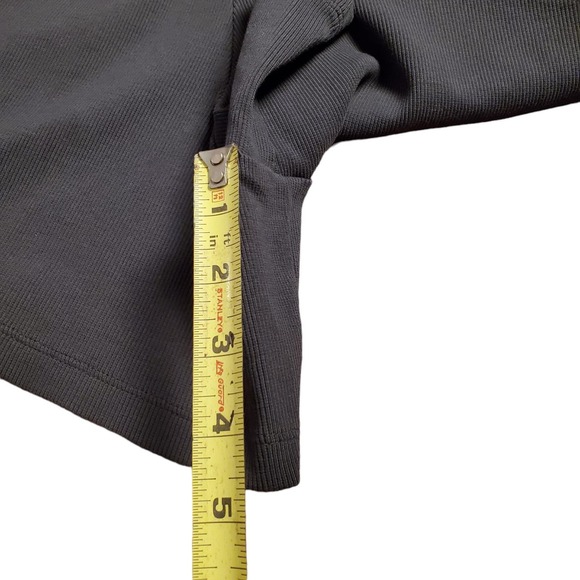 Rare/Self Minimalist Quiet Luxury Ribbed Knit‎ Shorts Black Sanded Size 2 NWT - Picture 7 of 9